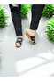 Women's Anatomical Soft Insole Cross Velcro Adjustable Slippers - 2