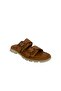 874 T-18 Women's Khaki Leather Slippers - 2