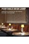 2-Piece Height Adjustable LED Desk Lamps – Dimmable, USB Rechargeable, Wireless Touch Table - 7