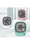 Small Fan for Desk, Square USB Rechargeable Desktop Fan | Fan Adjustable, Portable for Work, - 7