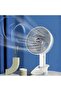 Portable Clip-On Fan, USB Rechargeable Battery Operated Desk Fan with 3 Speeds, 360° Rotatio - 3