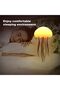 Jellyfish Lamp LED Night Light – 7-Color Changing Night Lamp with Hanging & Base – USB Re - 7