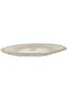 Elegant Glass Serving Plate with Textured Pattern and Gold Trim, 32cm - 6