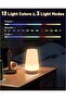 LED Bedside Lamp with Remote Control, Touch Dimmable Night Light, USB Rechargeable, 13 Colors - 7