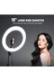 18" Soft Ring LED Light with Remote, 3 Phone Holders, 2700K-6500K Color Temp, USB Charging, S - 8