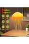 Jellyfish Lamp LED Night Light – 7-Color Changing Night Lamp with Hanging & Base – USB Re - 3