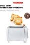 220V Electric Sandwich Toaster 2-Slice Bread Toaster with Auto Pop-Up, 6 Browning Levels, Fas - 6