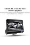 Triple 1080P Car Dash Camera with Night Vision, Loop Recording, G-Sensor, 3-Channel Recording - 2