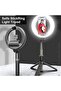 Selfie Stick Tripod with LED Ring Light, 3 Mode 9 Light Settings, USB Charging, Wireless Remo - 6
