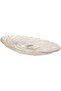 Glass Dinner Plate with Swirl Pattern, Clear with Gold Trim, 16 cm - 4