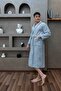 |   Line |   100% Cotton Women / Men Unisex Premium Single Bathrobe - 6