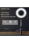 Selfie Stick Tripod with LED Ring Light, 3 Mode 9 Light Settings, USB Charging, Wireless Remo - 4