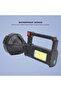 Dimmable COB LED Flashlight – Rechargeable USB Work Light with Adjustable Stand - 2