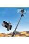 Magnetic Selfie Stick Tripod, Extendable Phone Mount with Remote Control & Fill Light, Black - 5