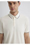Regular Fit White Men's Polo Neck T-Shirt M0611902-70057 - 5