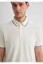 Regular Fit White Men's Polo Neck T-Shirt M0611902-70057 - 3