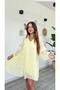 Long Sleeve Chiffon Dress with Sleeve Detail