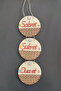 Be Patient, Be Thankful, Pray 2D Mdf Laser Cut Maple Walnut Door and Wall Ornament