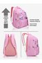 36L Rockrose Backpack | 19 in | Laptop Compatiable | Raincover | Pencil Pouch |(Purple) - 5