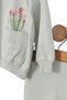 Baby Girl Flower Printed Pocket Detailed, Seasonal, 2 Thread Bottom Top 2 Piece Set - 4
