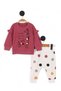 Baby Girl Pompom Giraffe Printed 3-18 Months Seasonal 2-Piece Top and Bottom Set R2031 - 2