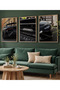 Natural Wooden Framed Uv Printing 3-Piece Lamborghini Wall Painting – Modern & Stylish Car Wall Decor - 2
