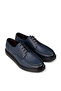 Men's Genuine Leather Navy Blue Casual Shoes - 4