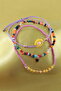 3 Star Flower Beaded Elevator Bracelet. Elastic Bracelet, Women's Rope Bracelet Anklet. - 8