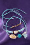3-Piece Seashell Pearl Beaded Tassel Elevator Elastic Rope Bracelet. Women's Rope Bracelet Anklet - 6