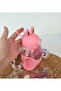 School Water Bottle with Rabbit Ears 700 ml with Sticker Gift 1 Pcs - 3
