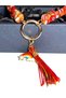 Handmade Multicolored Tassel Evil Eye Protected Medium Breed Dog Necklace (40 cm) - 7