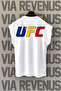 تيشيرت رياضي برقبة دائرية وأكمام مطبوعة من الأمام والخلف من UFC رومانيا