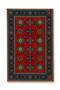 Mosso Red Themed Traditional Detailed Ethnic Patterned Woven Base Vintage Decorative Carpet Mosso177
