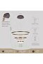 Modern LED Chandelier, 3 Rings (60cm, 40cm, 20cm), 3 Color Modes, Remote Control, Gold - 5