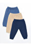 Baby Boy Tracksuit Bottoms with Elastic Waist 3-Piece