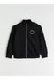 Lcw Kids Black Stand Collar Girl Tracksuit Suit - 2