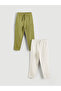 Boys Jogger Sweatpants with Elastic Waist 2 Pcs