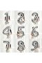 Frozen Elsa Silver Number Balloon Set Snow Queen Elsa Balloon Set 76cm Number Balloon - 4