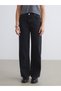 Alita City Farkıyla Xside Black Denim Straight Wideleg High Waist Wide Leg Women's Jean Pants - 2