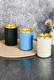 Set of 3 Gold Lid Odorless Ashtray - 2