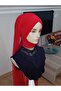 Red Veil Forehead Conjoined Wrap Model Ready Veil Ready Shawl Ready Turban