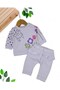 Baby Girl, Cat and Flower Printed, Stylish Baby Set for Seasonal 6-36 Months Premium Quality - 2