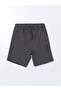 Two Mt Shop Quality Lcw Kids Anthracite Combed Cotton Plain Standard & Regular Boys' Shorts - 2