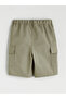 Elastic Waist Pocket Boys Shorts - 2