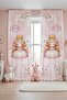 Rabbit Little Princess Patterned Children's Baby Room Background Curtain (Single Wing Pricing)