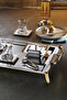 Anes 40 Piece Tea Set for 12 People with Stand 18/10 Stainless Steel Cup Tray Dowry Set - 2