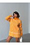 Women's Turtleneck Striped Knitwear Tunic - 7