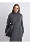 High Collar Knitwear Dress - 2