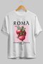 Roma Pomegranate Pomegranate Front Printed White Oversize T-Shirt Men Women Cotton Crew Neck T-Shirt - 5