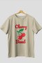 Cherry Bomb Cherries 1 Pre-Printed Beige Oversize T-Shirt Men's Women's Cotton Crew Neck T-Shirt